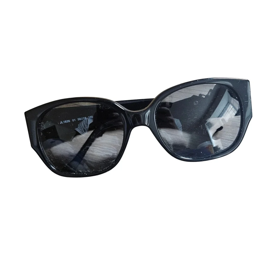 Judith Leiber JL1626 01 Butterfly Mother of Pearl Crystal Leaf Sunglasses Whimsy